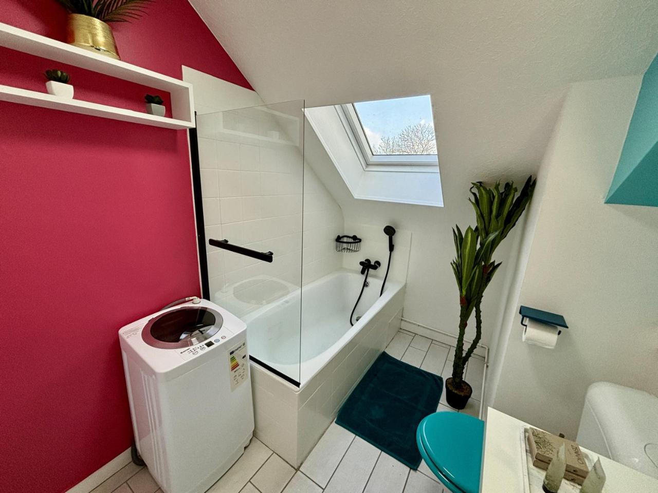 -Tropical Studio- Paisible Parking Wifi Lave-Linge Quimper Exteriör bild